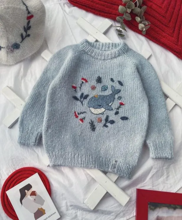 Обложка курса «[lublu.knitwear] Вышивка Китёнок (Екатерина Олбут)»