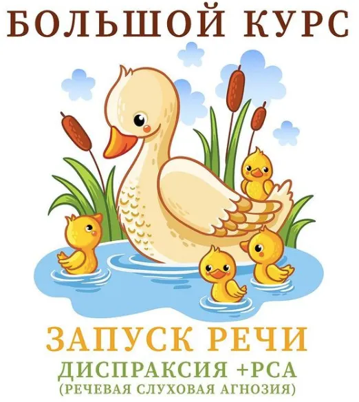Обложка курса «Запуск речи. Диспраксия + РСА (Ангелина Сыщенко)»