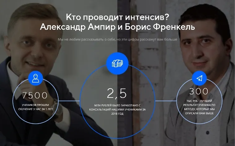 Обложка курса «Автоворонка на консультацию за 3 дня. Формат участия Стандарт (Александр Ампир, Борис Френкель)»