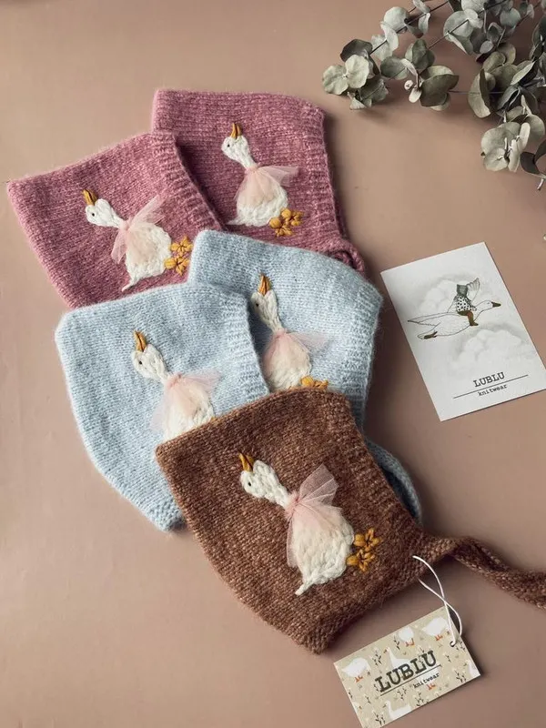 Обложка курса «[lublu.knitwear] Чепчик Goose bonnet (Екатерина Олбут)»