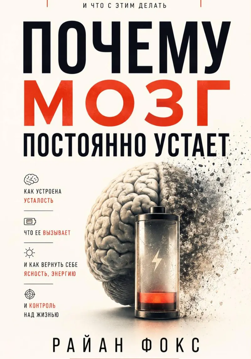 Обложка курса «Почему мозг постоянно устает (Райан Фокс)»
