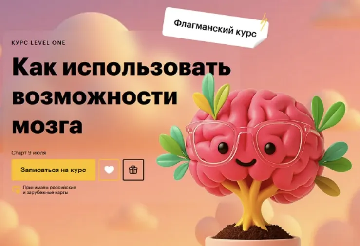 Обложка курса «[Level One] Как использовать возможности мозга (Татьяна Смирнова)»